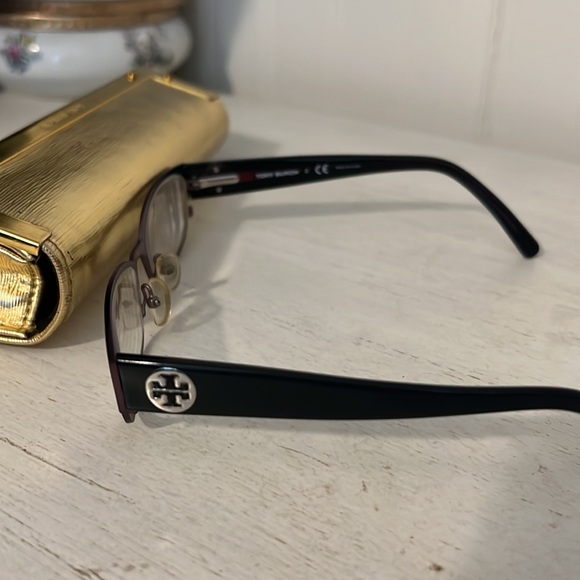 Tory Burch TY 1001 eyeglass frames plum with case - Picture 7 of 9
